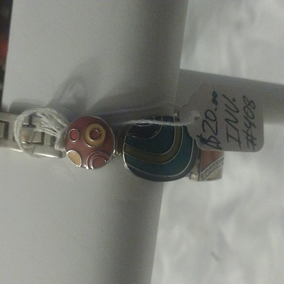 GENEVA platinum women's watch multi colored bracelet - Picture 5 of 6